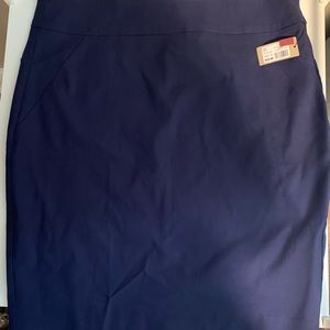 NWT RW & Co. navy pencil skirt.